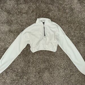 PrettyLittleThing Cream High-Neck Top